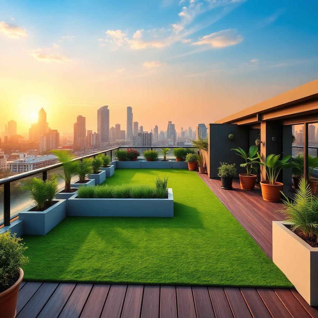 Rooftop Landscape Grass